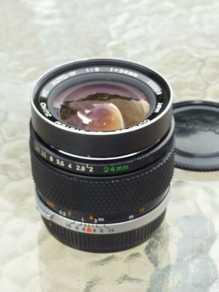 Vintage Olympus OM - System Zuiko MC Auto - W 24mm f: 2.  0 wide - angle lens 4