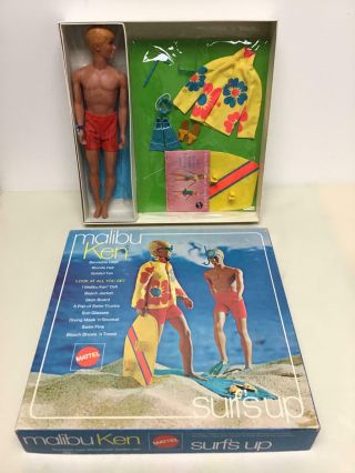 Vintage 1971 Barbie 1248 - Malibu Ken,  Surf 