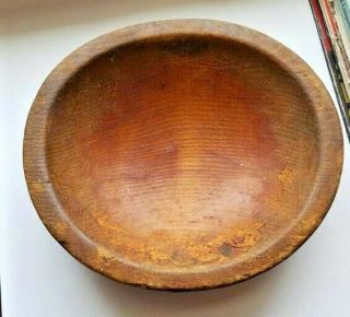 Vintage Munising Wooden Wood Bowl 6 1/2 In
