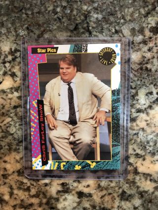 Chris Farley Hand Signed Star Pics Authenticated SNL Trading Card VERY RARE 2