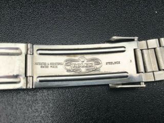 Vintage Rolex 20 mm S/S Oyster Folded Band Bracelet 9315 End 380 Patented 8