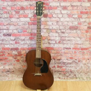 1964 Vintage Gibson LGO Acoustic Guitar and Chipboard Case,  Brown 2