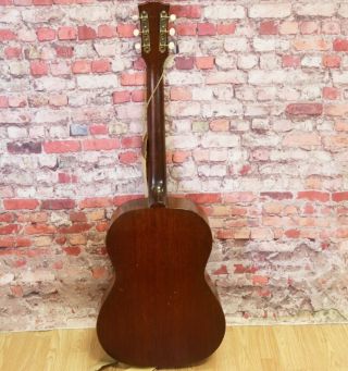 1964 Vintage Gibson LGO Acoustic Guitar and Chipboard Case,  Brown 6