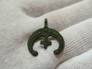 Аncient Pagan Amulet " Moоn " Vikings,  Kyivan Rus 9 - 10 Ad № 550/5 (restoration)