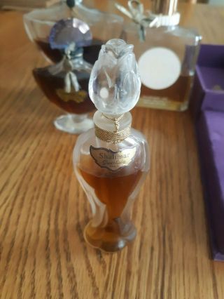 4 Vintage Guerlain Perfume Bottles w/ Perfume 6