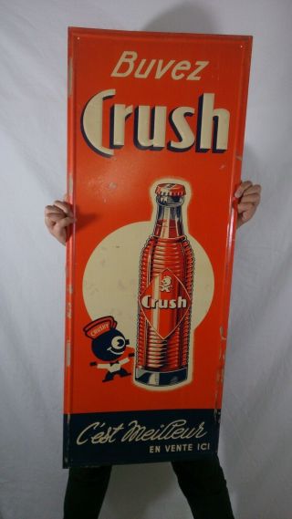Rare Vintage 1940 ' s Orange Crush Crushy Soda Pop 38 