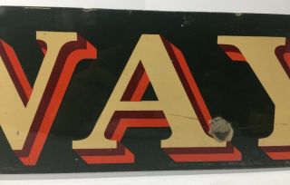 Vintage Porcelain Railway Express Agency Sign / Railroad / Gas Oil / Soda 5