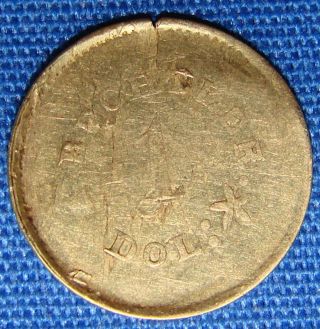 Rare 1842 - 50 Carolina Gold Dollar A.  Bechter K - 24,  27 Grains,  21 Carat