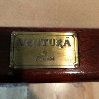 Vintage Brunswick Ventura Pool Table - - Slate,  Felt & Leather Pockets 7