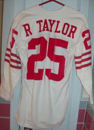 Rare Vintage Sf 49ers 1970 - 71 Roosevelt " Rosey " Taylor Game - Jersey (l@@k)