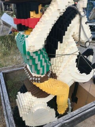 Rare - Lego Cowboy Sculptures From Theme Park