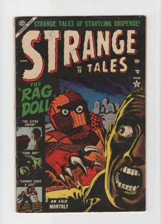 Strange Tales 19 Fn 6.  0 Vintage Marvel Atlas Comic Pre - Code/hero Horror Gold