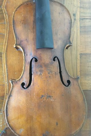Antique Violin By John Friedrick C.  1890 - 1900 For Restoration Only