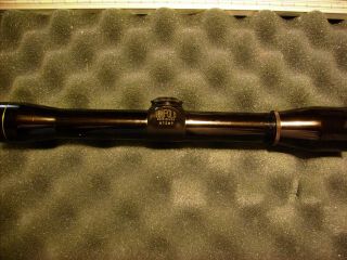 Vintage Leupold M8 Gold Ring 4x Scope Post Reticle 1in Tube