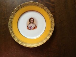 Theo Haviland Limoges Portrait Plate,  Signed,  9” France W/name Of Subject