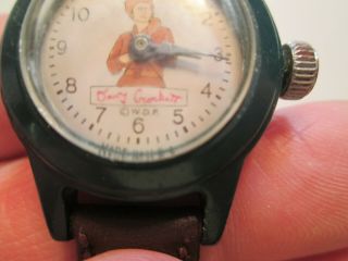 Vintage Davy Crockett Western WPD Watch w Leather Band 2