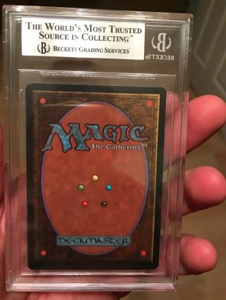 1994 Legends Magic The Gathering MTG Black Rare BGS 9 The Abyss Beckett 2