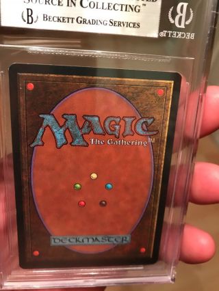 1994 Legends Magic The Gathering MTG Black Rare BGS 9 The Abyss Beckett 3