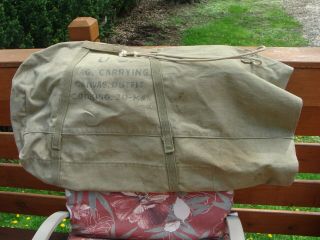 Rare Vintage Ww2 U.  S Bag,  Carrying Canvas Outfit Cooking 20 - Man Duffle Bag