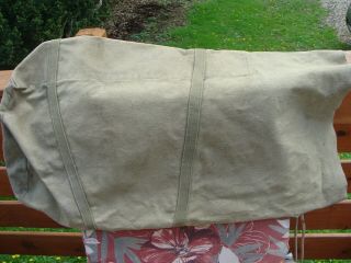 RARE VINTAGE WW2 U.  S BAG,  CARRYING CANVAS OUTFIT COOKING 20 - MAN DUFFLE BAG 5