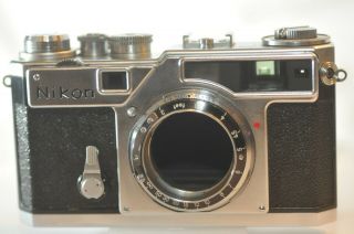 Nikon Sp 35mm Rangefinder Camera Motorized W/ S - 36 Base Plate Rare Nippon Kogaku