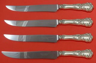 Buttercup By Gorham Sterling Silver Steak Knife Set 4pc Large Texas Sized Custom