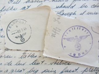 WWII letters D - Day 1st Division Germany 