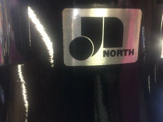 North Drum Set 70’s Vintage 6 Piece With Rack 6/8/10/12/14/22 3