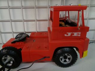 VINTAGE 1965 TOPPER TOYS JOHNNY EXPRESS TRACTOR TRAILER TRUCK FLATBED 5