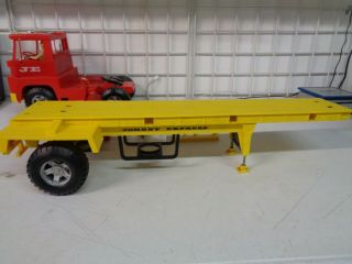 VINTAGE 1965 TOPPER TOYS JOHNNY EXPRESS TRACTOR TRAILER TRUCK FLATBED 7