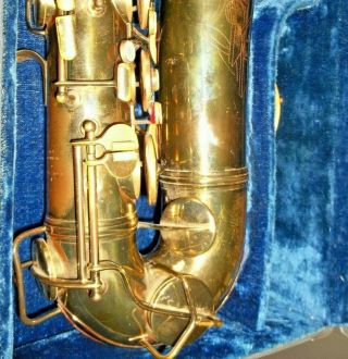 VINTAGE 1949 CONN 10M NAKED LADY TENOR SAX SAXOPHONE WITH CASE 4