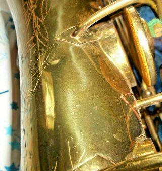 VINTAGE 1949 CONN 10M NAKED LADY TENOR SAX SAXOPHONE WITH CASE 9