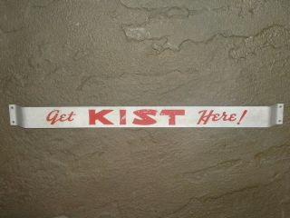 RARE 1950s OLD ' KIST ' SODA METAL DOOR PUSH STORE SIGN VINTAGE ANTIQUE 2