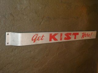 RARE 1950s OLD ' KIST ' SODA METAL DOOR PUSH STORE SIGN VINTAGE ANTIQUE 4