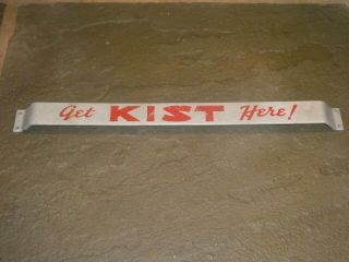 RARE 1950s OLD ' KIST ' SODA METAL DOOR PUSH STORE SIGN VINTAGE ANTIQUE 5