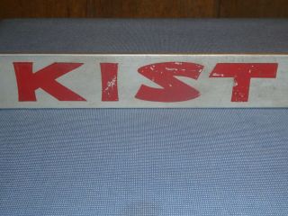 RARE 1950s OLD ' KIST ' SODA METAL DOOR PUSH STORE SIGN VINTAGE ANTIQUE 7