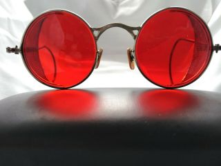 Welsh Vintage Steampunk Safety Goggles Steel Mesh Sides