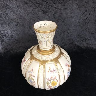 IMPRESSIVE ANTIQUE ROYAL WORCESTER VASE ENGLAND 1331 11