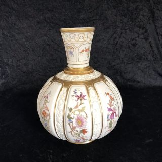 IMPRESSIVE ANTIQUE ROYAL WORCESTER VASE ENGLAND 1331 8