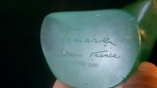 VINTAGE DAUM PATE DE VERRE MODERNIST SCULPTURE TAMARA KRESITADZE SIGNED 6