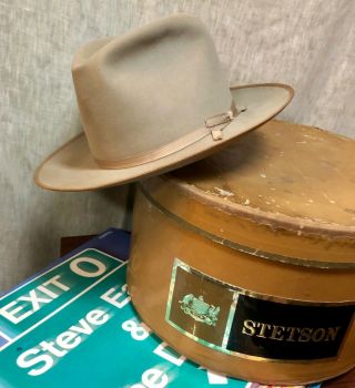 Vintage Stetson 7x Clear Beaver Open Road 7 1/8 " Hat By Shudde Bros Of Texas