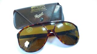 Vintage Persol Ratti 80s 802 Sunglsses Triple Lenses Aviator Old Stock Italy