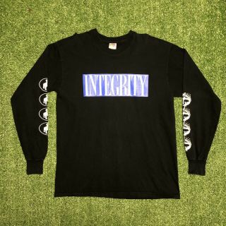 Vintage Integrity In Contrast Of Sin Long Sleeve Shirt Black Xl Rare Band Tour