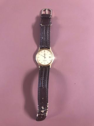 Vintage Omega Solid 14k Gold Seamaster Watch