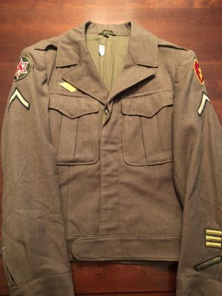 Ww2 Us 25th Infantry Division “tropic Thunder” Ike Jacket