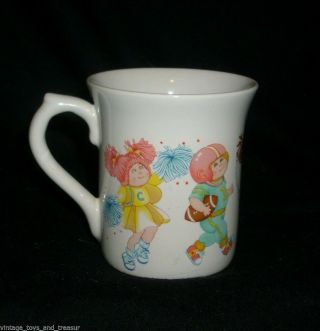 Vintage 1984 Cabbage Patch Kids Doll Boy Girl White Coffee Ceramic Mug Cup Drink