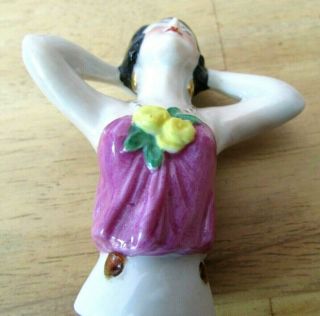 Antique German Porcelain Half Doll Glamorous Lady 5