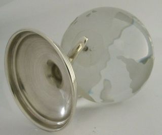 VERY UNUSUAL STERLING SILVER AND GLASS GLOBE 2001 LINKS OF LONDON SCOTTISH 3