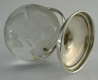 VERY UNUSUAL STERLING SILVER AND GLASS GLOBE 2001 LINKS OF LONDON SCOTTISH 4