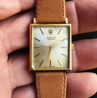 Vintage Solid 18k Gold Rolex Ref.  3603j Cal.  1600 Watch,  Serviced